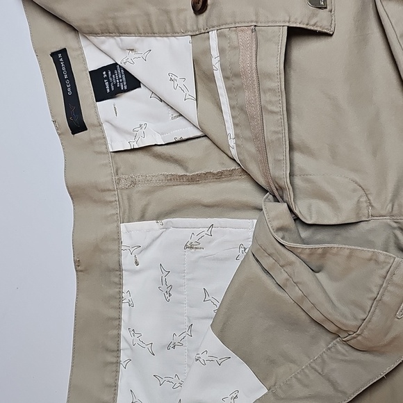 Greg Norman Golf Shorts Sz 34 Tan - Picture 7 of 11